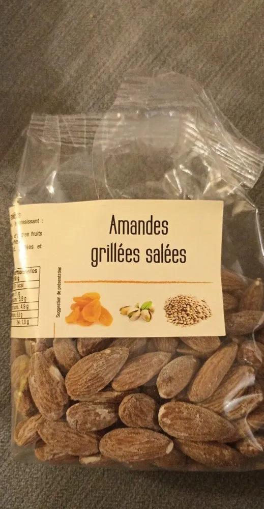 Amandes grillées salées