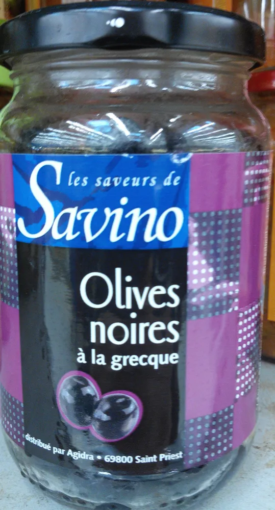 Olives noires à la grecque