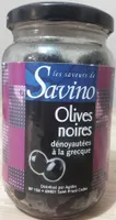 Saveurs Olives noires dénoyautées à la grecque