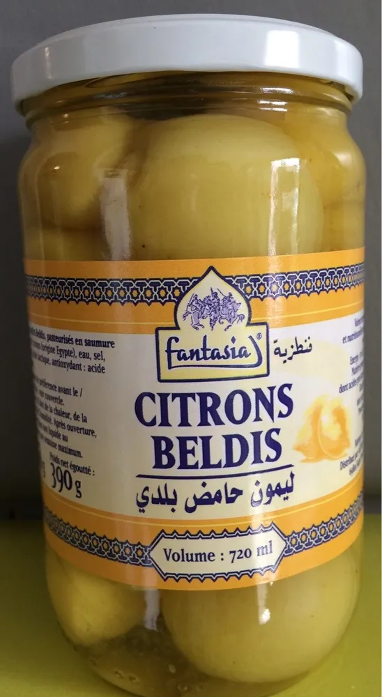 Citrons Beldi Pasteurises En Saumure