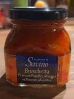 Bruschetta Poivrons Piquillo, Mangue et Piments Jalapeños