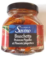 Bruschetta poivrons et piments
