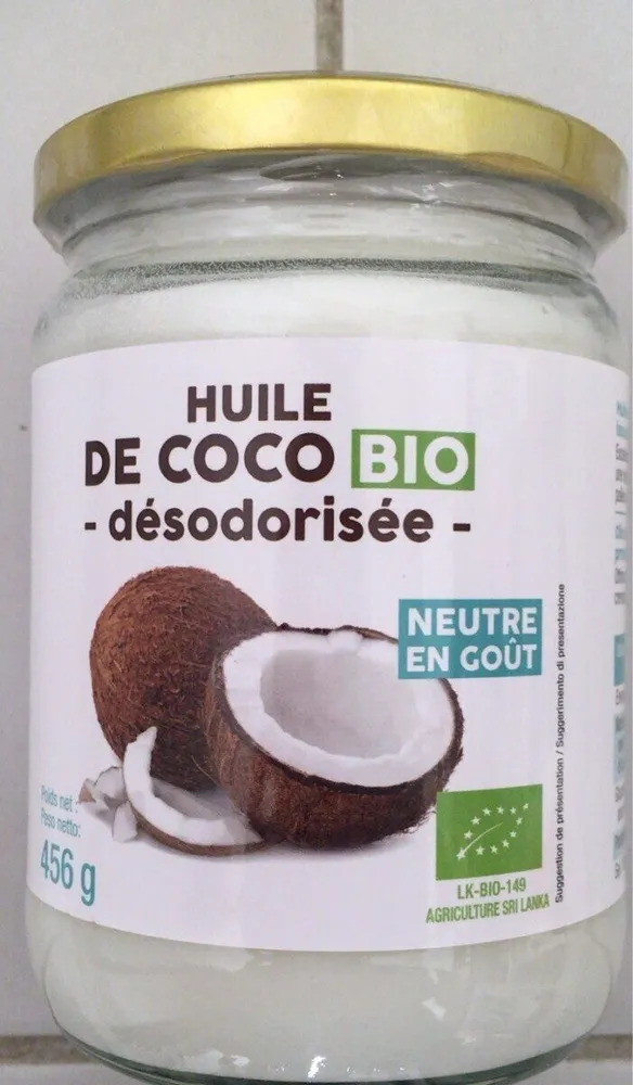 Huile de coco désodorisée