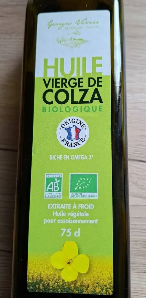 Huile vierge de colza bio
