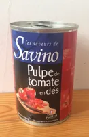 Pulpe de tomate en dés