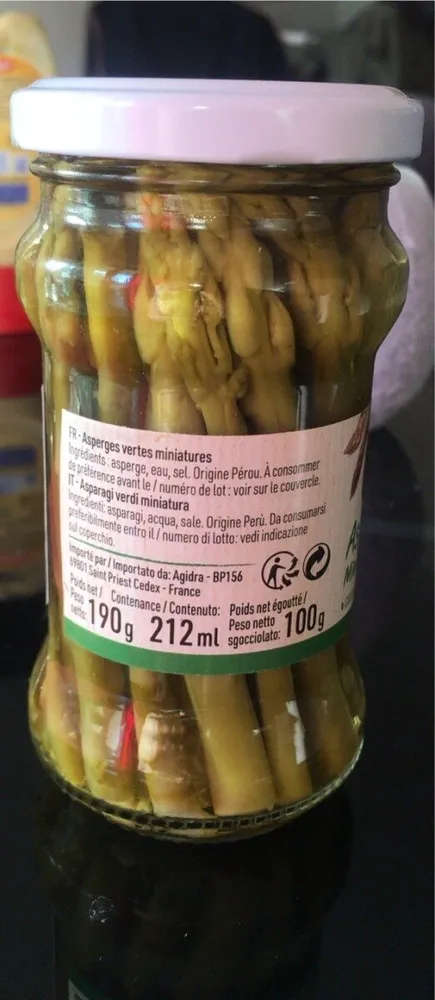 Asperges vertes miniatures