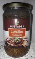 Lentilles cuisinées