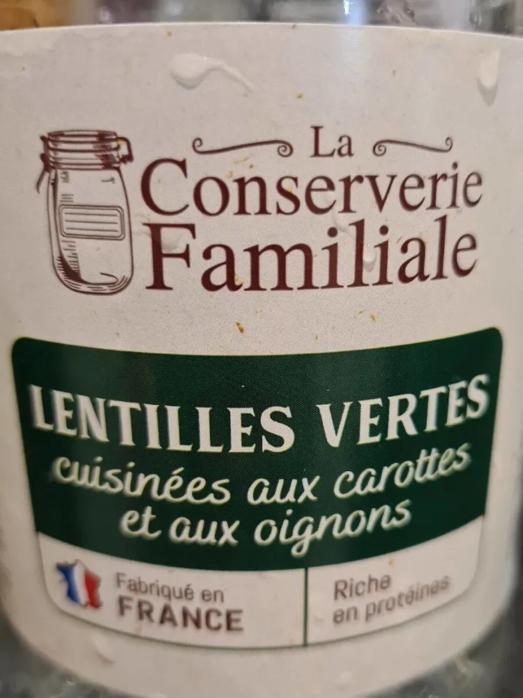 Lentilles Vertes cuisinées