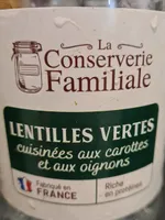 Lentilles Vertes cuisinées