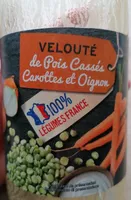 Velouté pois cassés, carottes et oignons