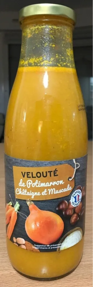 Velouté de potimarron, chataigne et muscade