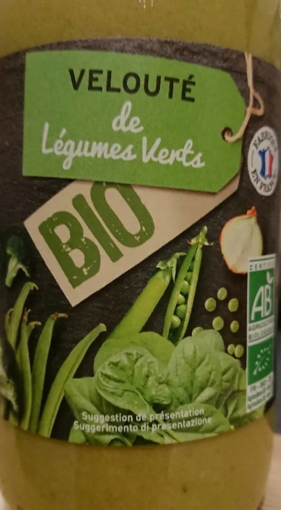 Velouté de légumes verts bio