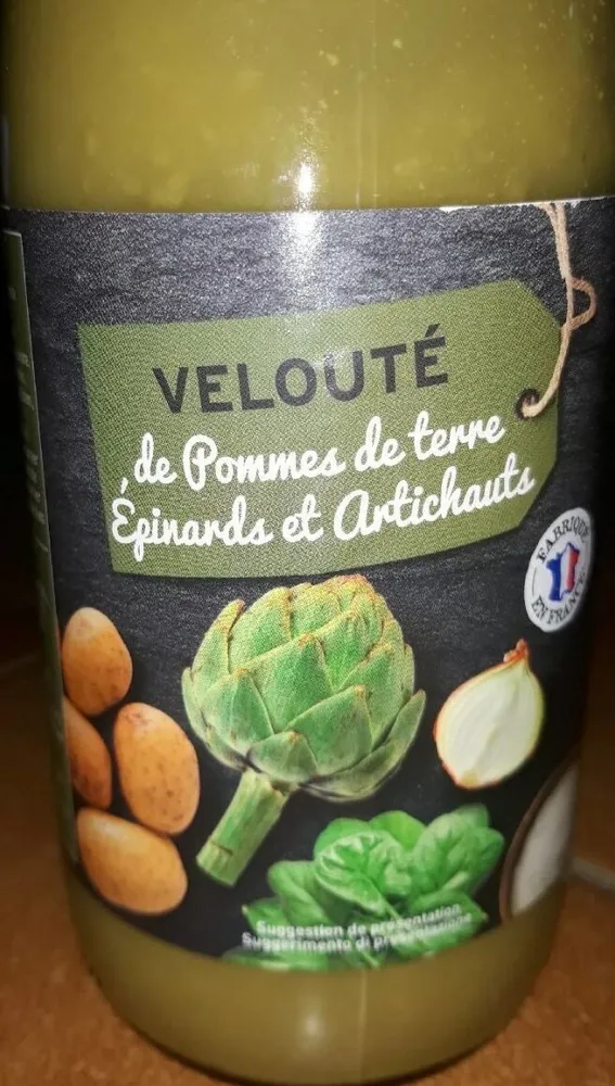 Velouté épinards artichauts