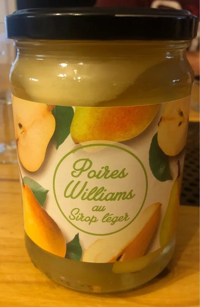Poire williams au sirop Léger