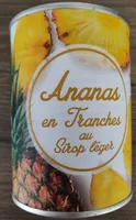Ananas en tranches au sirop léger