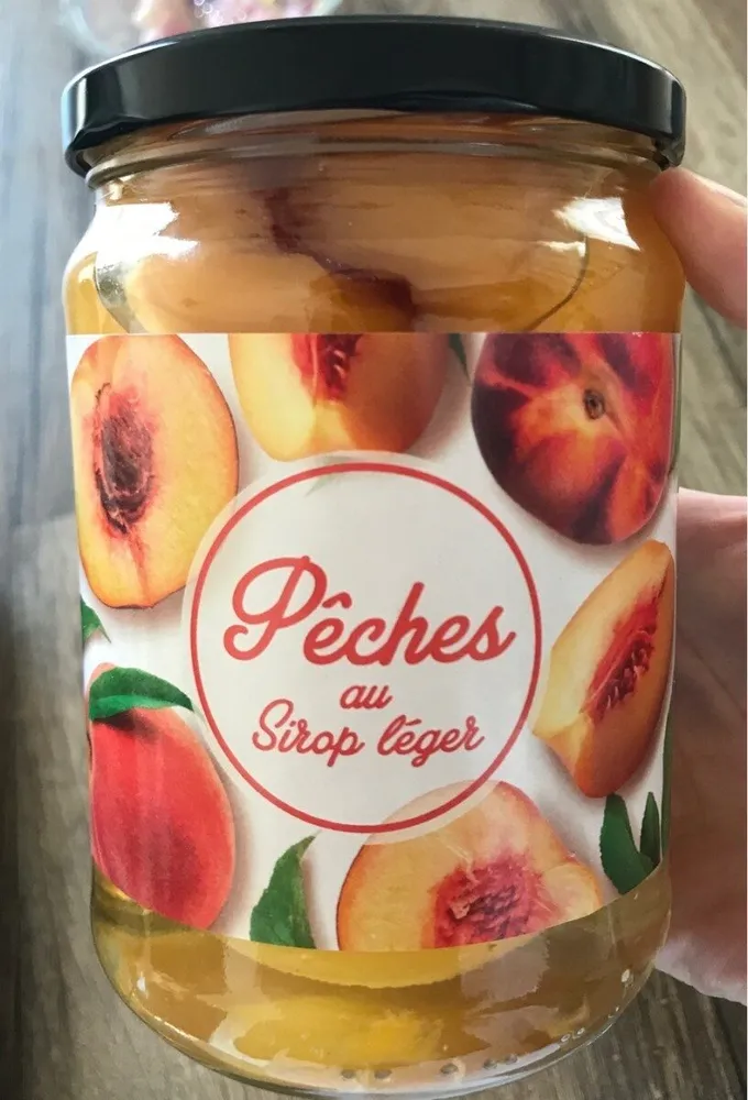 Pêches au sirop léger