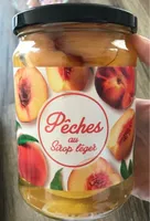 Pêches au sirop léger