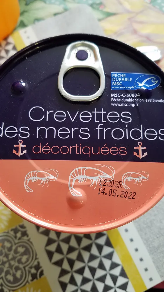 Crevettes des mers froides décortiquées