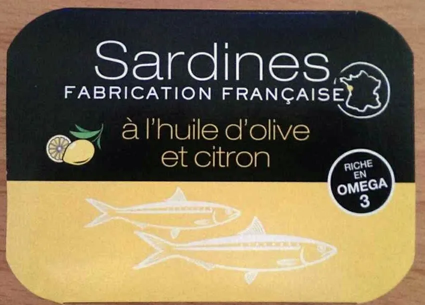 Sardines à l'huile d'olive et citron