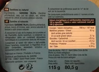 Sardines sans arête