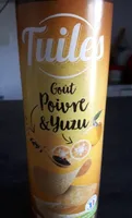 Tuile goût poivre et yuzu