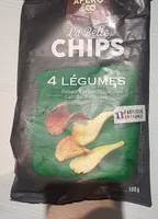 Chips aux 4 légumes ( au sel de Guerande)