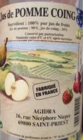 Jus de pomme coing
