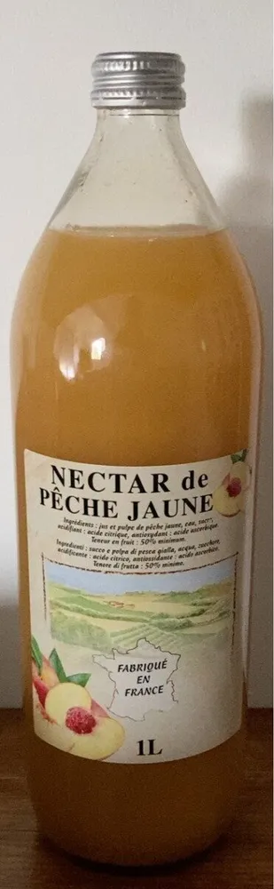 Nectar de pêche jaune