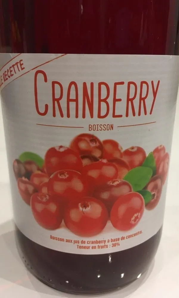 Cranberry boisson