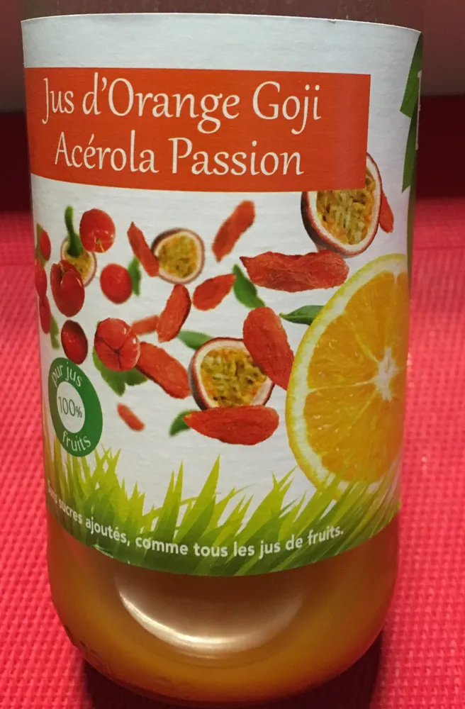 Jus d'Orange Goji - Acérola - Passion