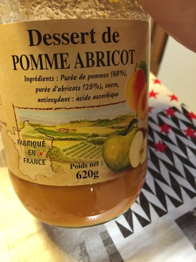 Dessert de pomme abricot