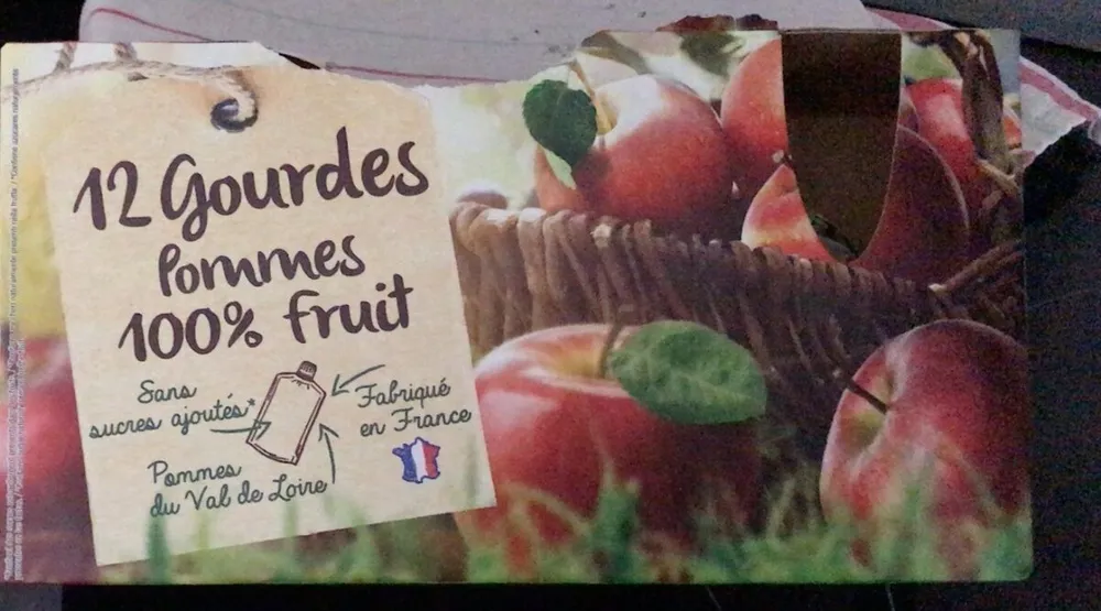 Gourdes pommes 100% fruits
