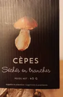 Cèpes sauvages séchés en tranches