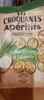 Biscuits sablés la crème  d'Isigny à la ciboulette et à l'ail