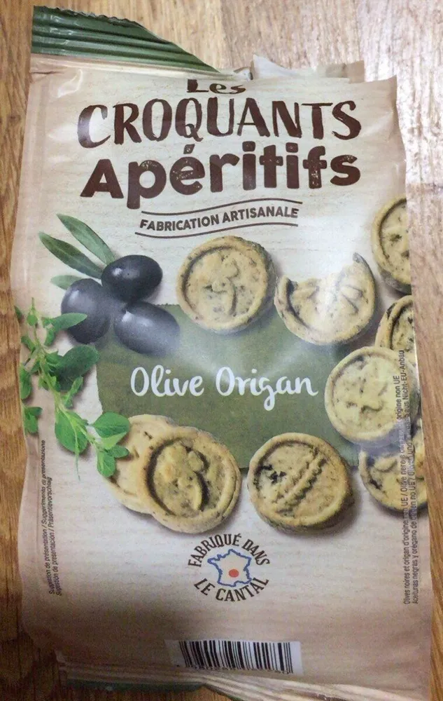Les croquants apéritifs olive origan