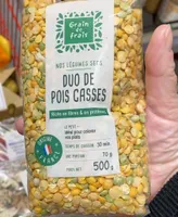 Duo de pois cassés cru
