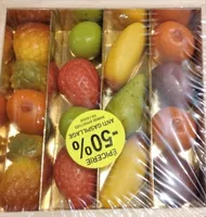 Carré bois fruit pâte d'amande