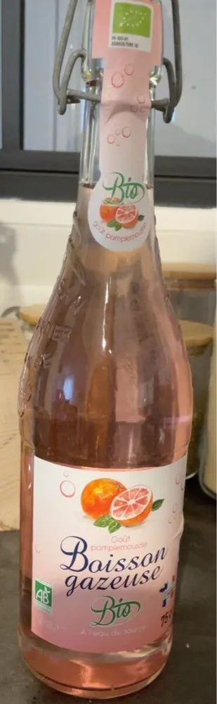 Boisson gazeuse bio pamplemousse