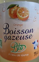 Boisson gazeuse bio orange