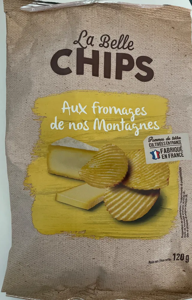 Chips aux fromages de nos montagne