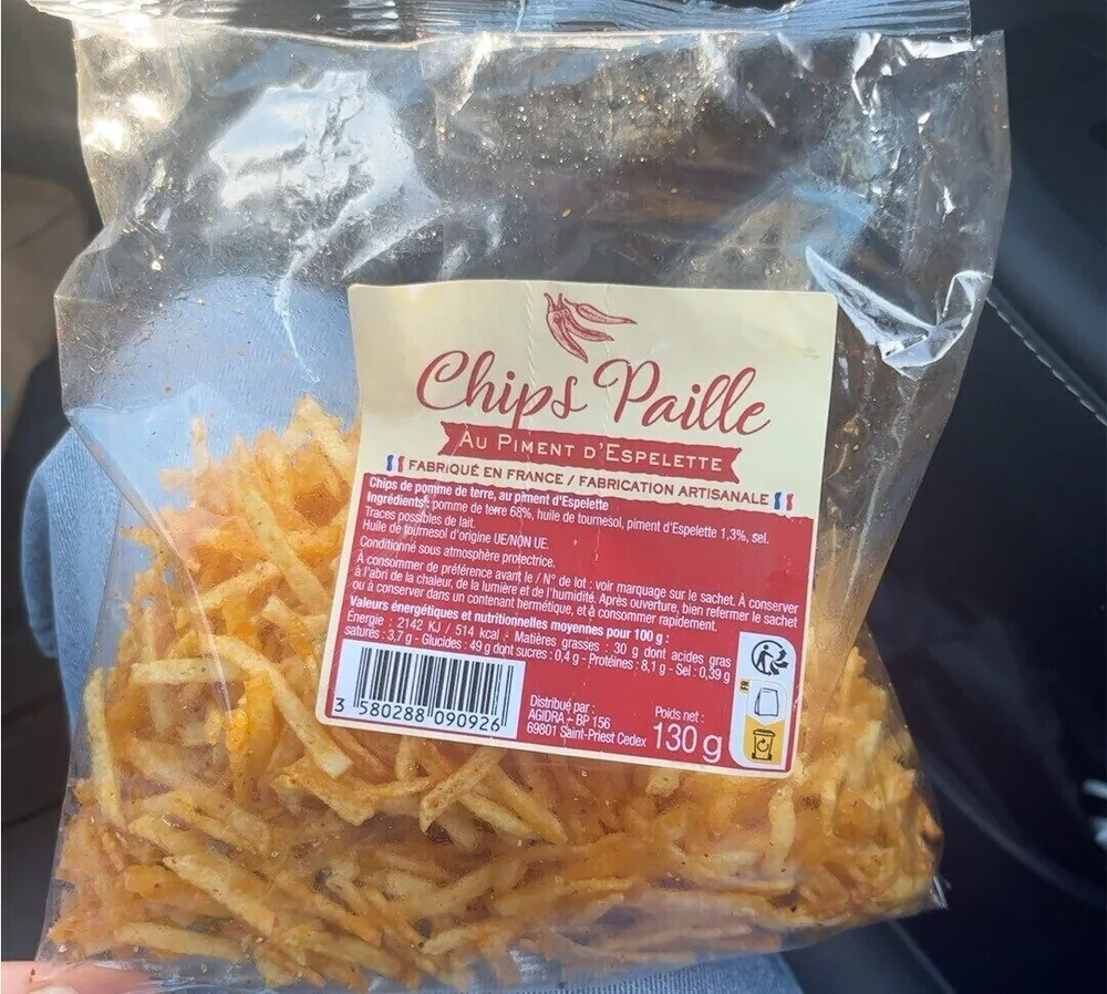 Chips Paille Piment d’Espelette