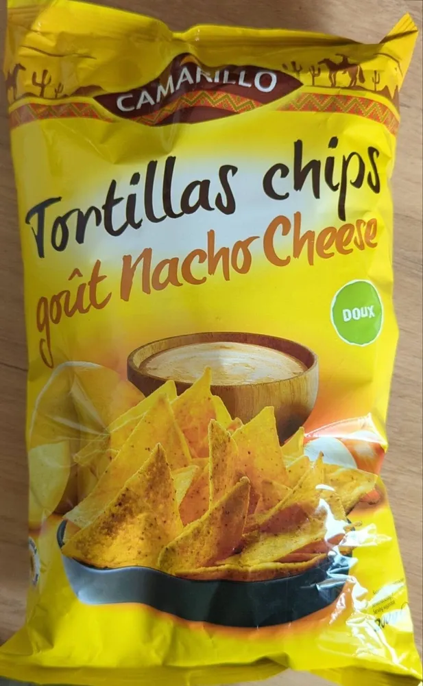 Tortillas chips goût Nacho cheese