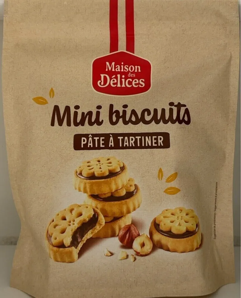 Mini biscuits pâte à tartiner