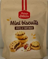 Mini biscuits pâte à tartiner