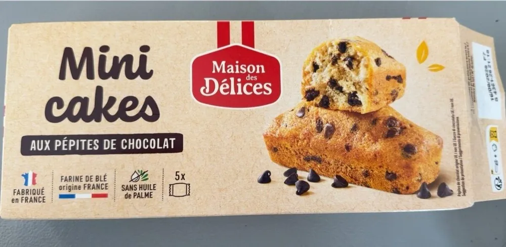 Mini cakes pépites de chocolat