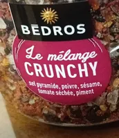 Le mélange CRUNCHY sel pyramide, poivre, sésame, tomate séchée, piment