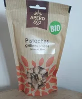 Pistaches grillées salées riches en fibre bio