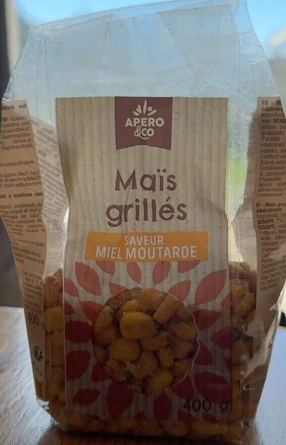 Maïs grillé saveur miel moutarde