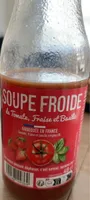 Soupe froide tomate fraise et basilic
