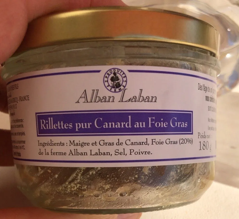 Rillettes pur canard au foie gras